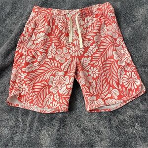 Kids Fair Harbor Tropical Floral Swim Trunks